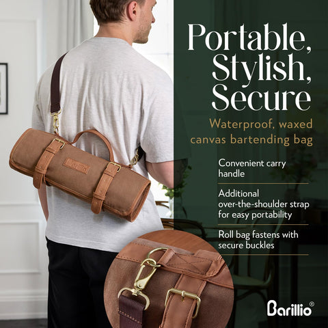 Barillio diseño duradero con lona encerada, protección para utensilios