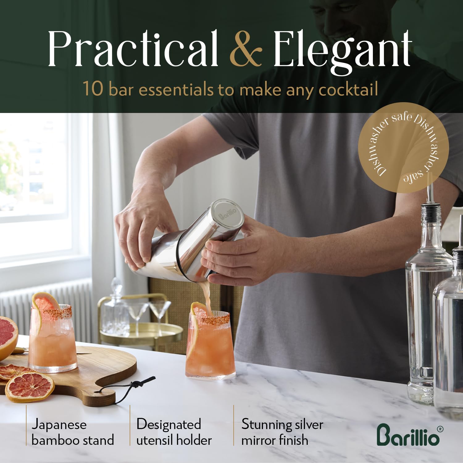 Barillio Elite Kit: cuchara mezcladora para agitar mezclas de forma uniforme.