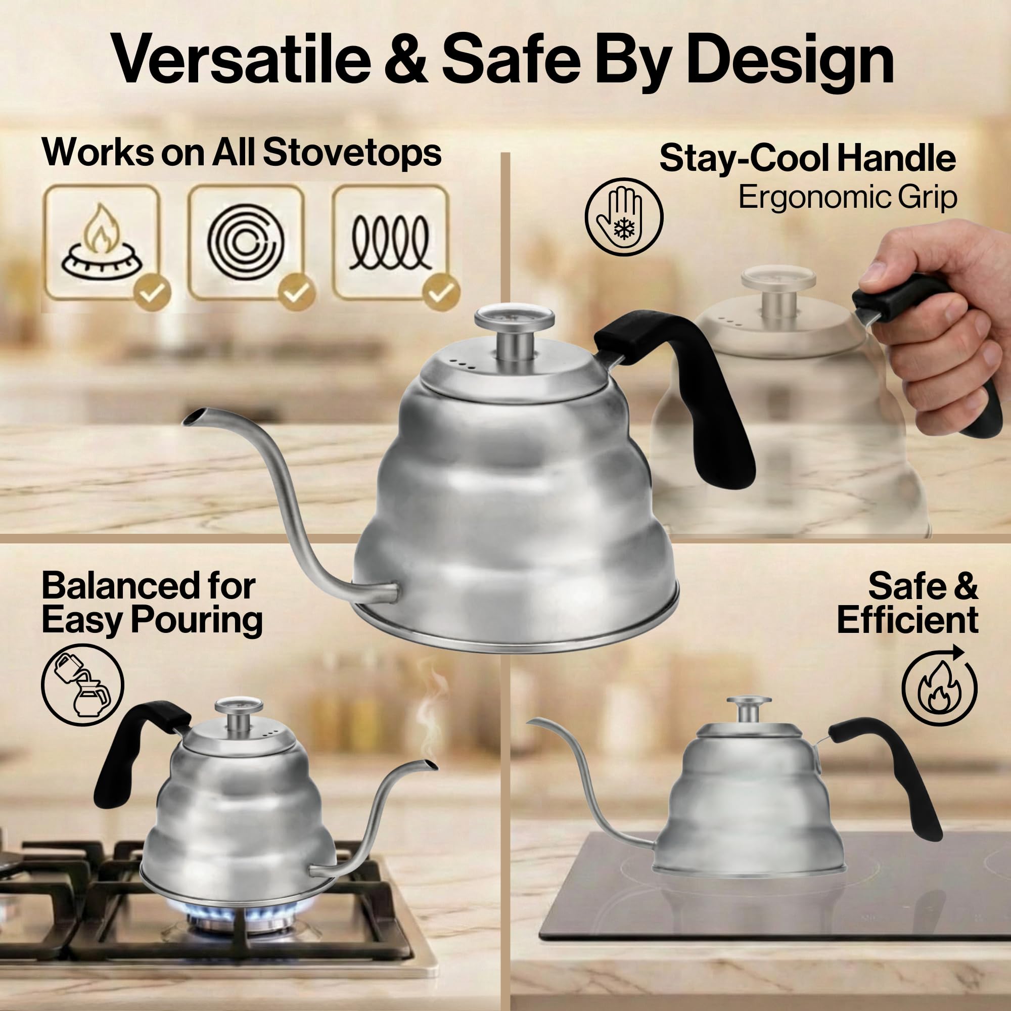 Barista Warrior capacidad de 1 litro para sesiones eficientes