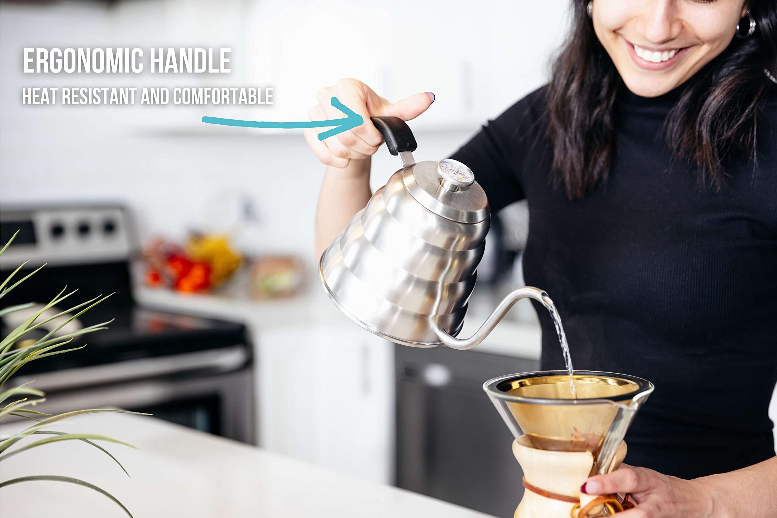 Barista Warrior capacidad de 1200 ml para varias tazas de café o té