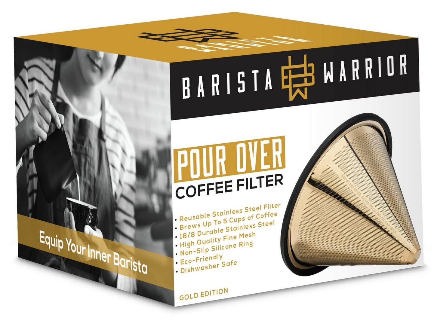 Barista Warrior compatible con Chemex 6/8/10 para múltiples tamaños.