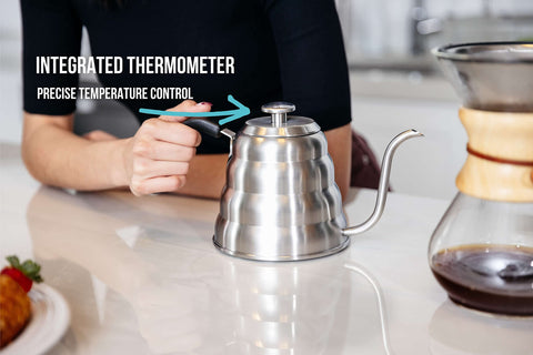 Barista Warrior hervidor cuello de ganso flujo preciso para café de vertido estable