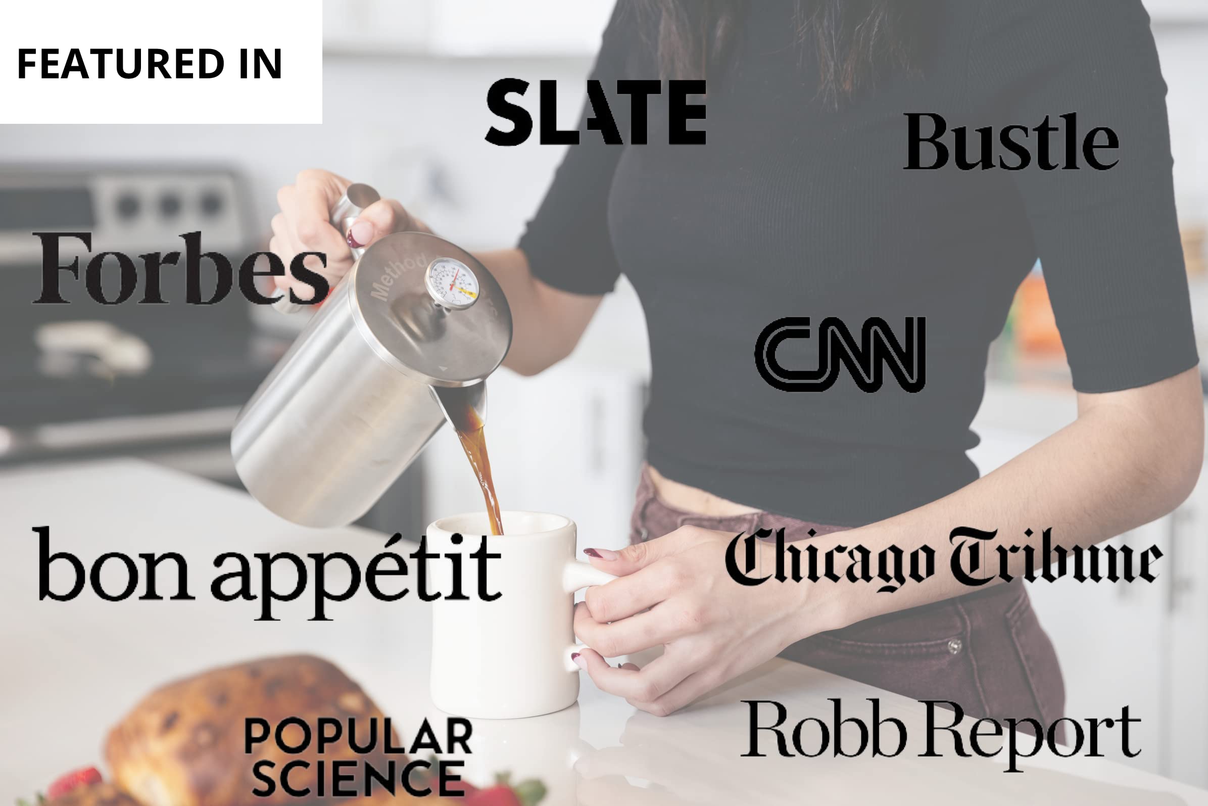 Barista Warrior Prensa Francesa Moderno Diseño: encaja bien en cocinas y regalos.