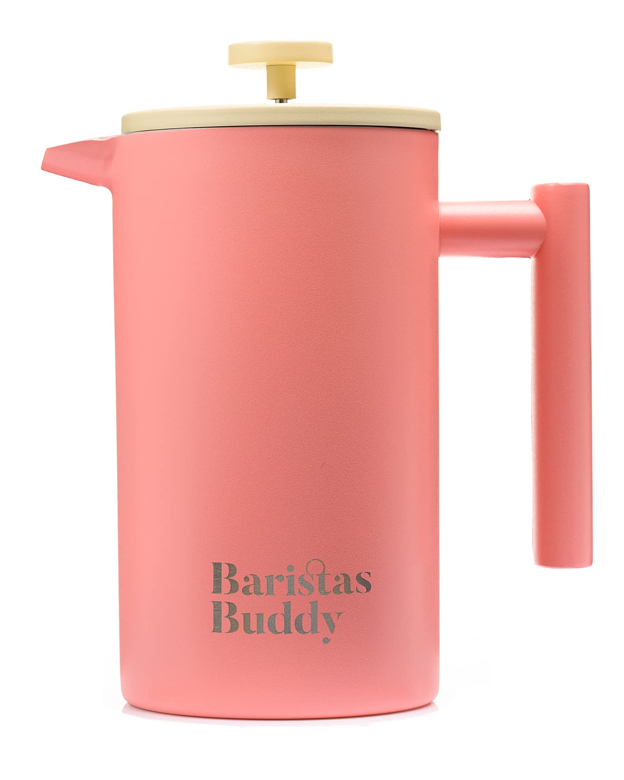 BaristasBuddy Prensa Francesa Rosa Regalo Perfecto, para amantes del café con estilo.