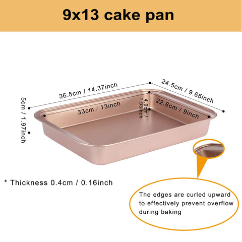 Barlket bandeja 9x13, distribución uniforme para hornear de forma consistente.