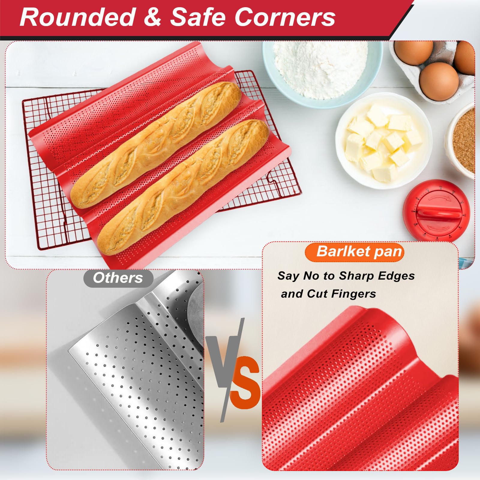 Barlket bandeja para hornear apto para horno: sirve en hornos convencionales