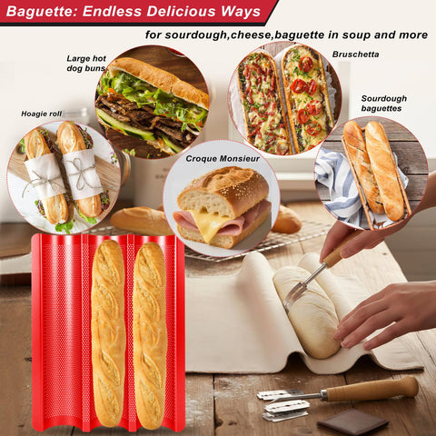 Barlket uso diario: diseño resistente para baguettes y bollos alargados