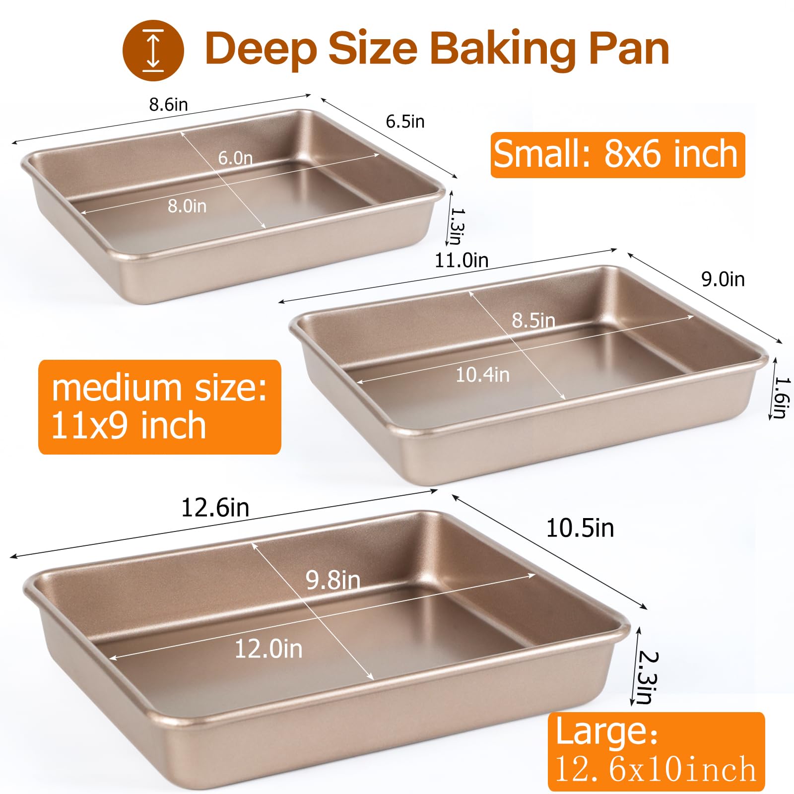 Barlket moldes rectangulares para lasaña profundas, ideales para capas abundantes