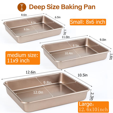 Barlket moldes rectangulares para lasaña profundas, ideales para capas abundantes
