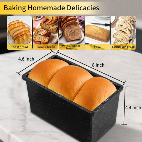 Barlket Pan para masa madre y pan de plátano, múltiples usos en un molde.