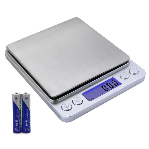 Barlunbee balanza de 500 g para cocina y joyería, alta precisión.