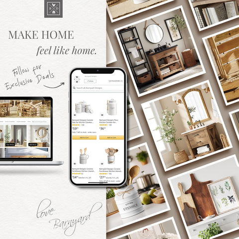 Diseño farmhouse de Barnyard Designs para cocina contemporánea y acogedora.