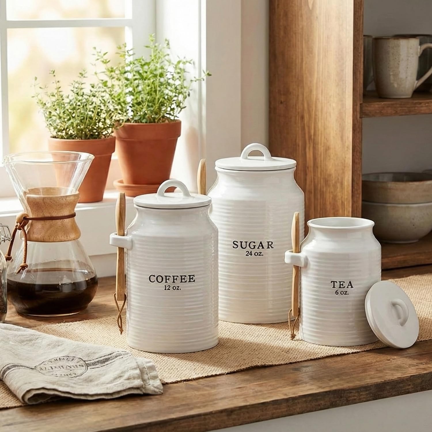 Barnyard Designs tapas de silicona para cierre hermético en tarros cerámicos