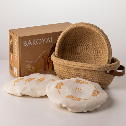 BARoyal Cesta de fermentación de algodón oval, favorece una superficie más seca para cortezas crujientes