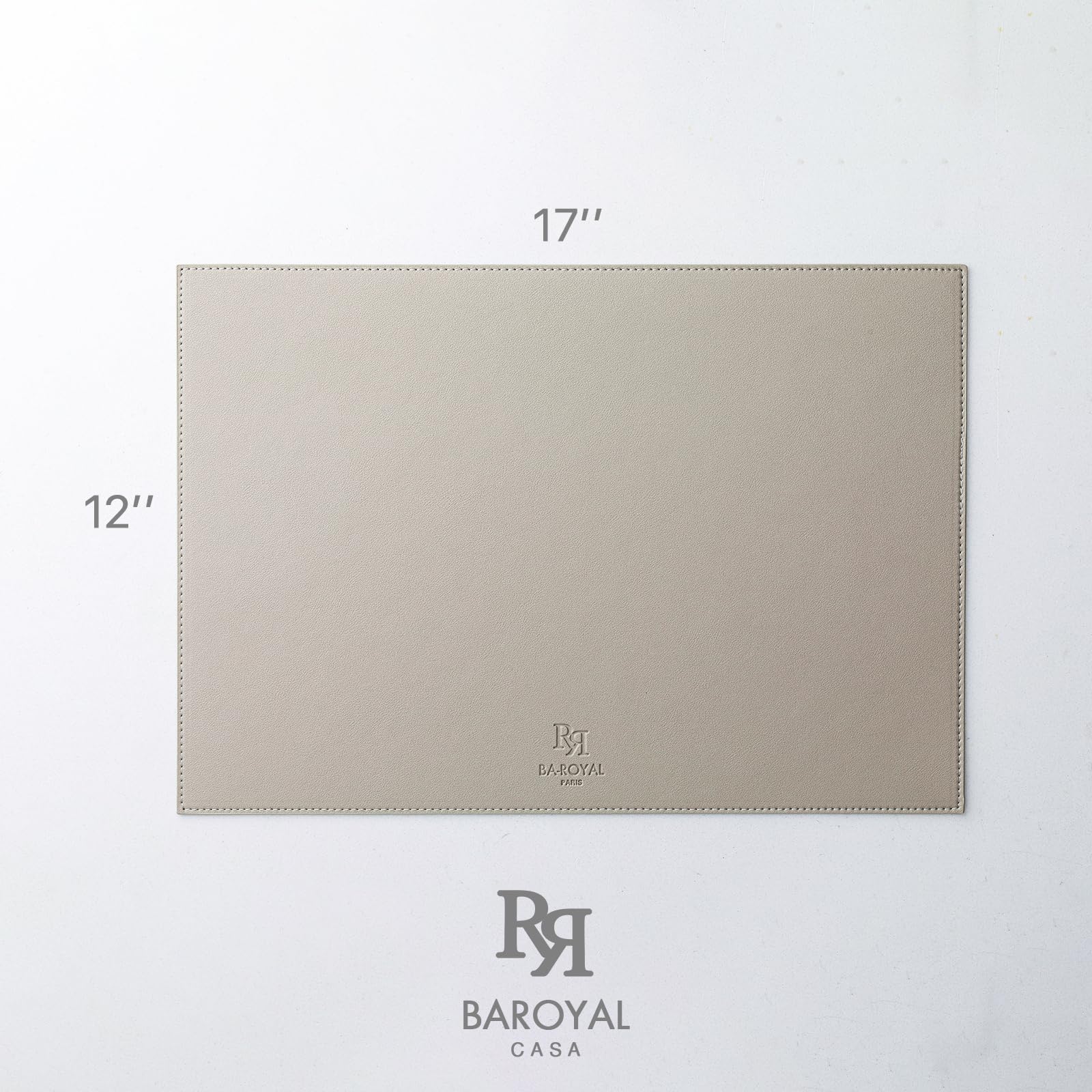 Baroyal mantel de tamaño 30x43 cm, Almendra-Abedul, ajuste cómodo para cada comensal