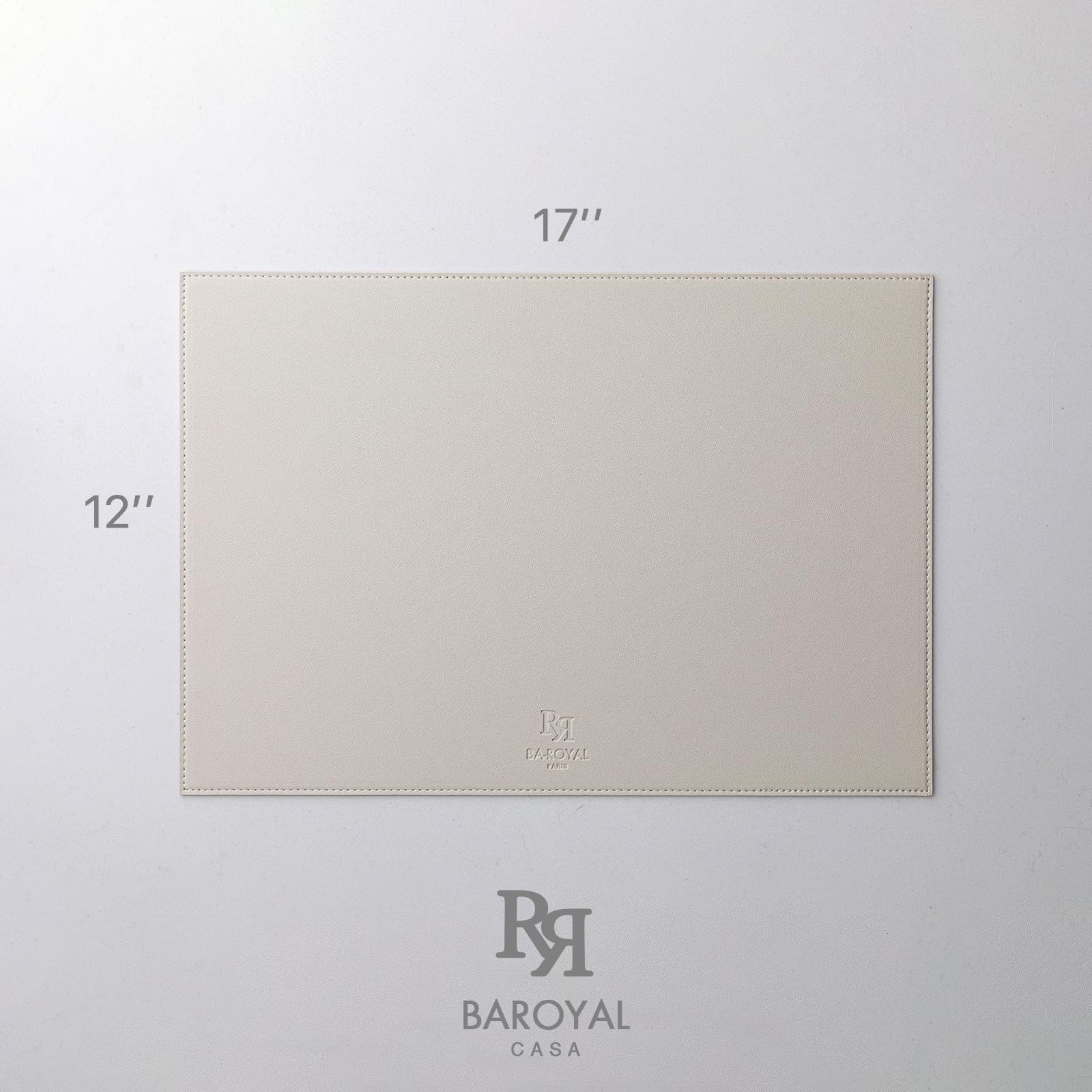BARoyal manteles cuero sintético, tamaño 12x17 pulgadas, espacio para vajilla completo.