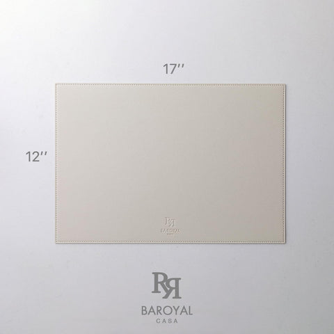 BARoyal manteles cuero sintético, tamaño 12x17 pulgadas, espacio para vajilla completo.