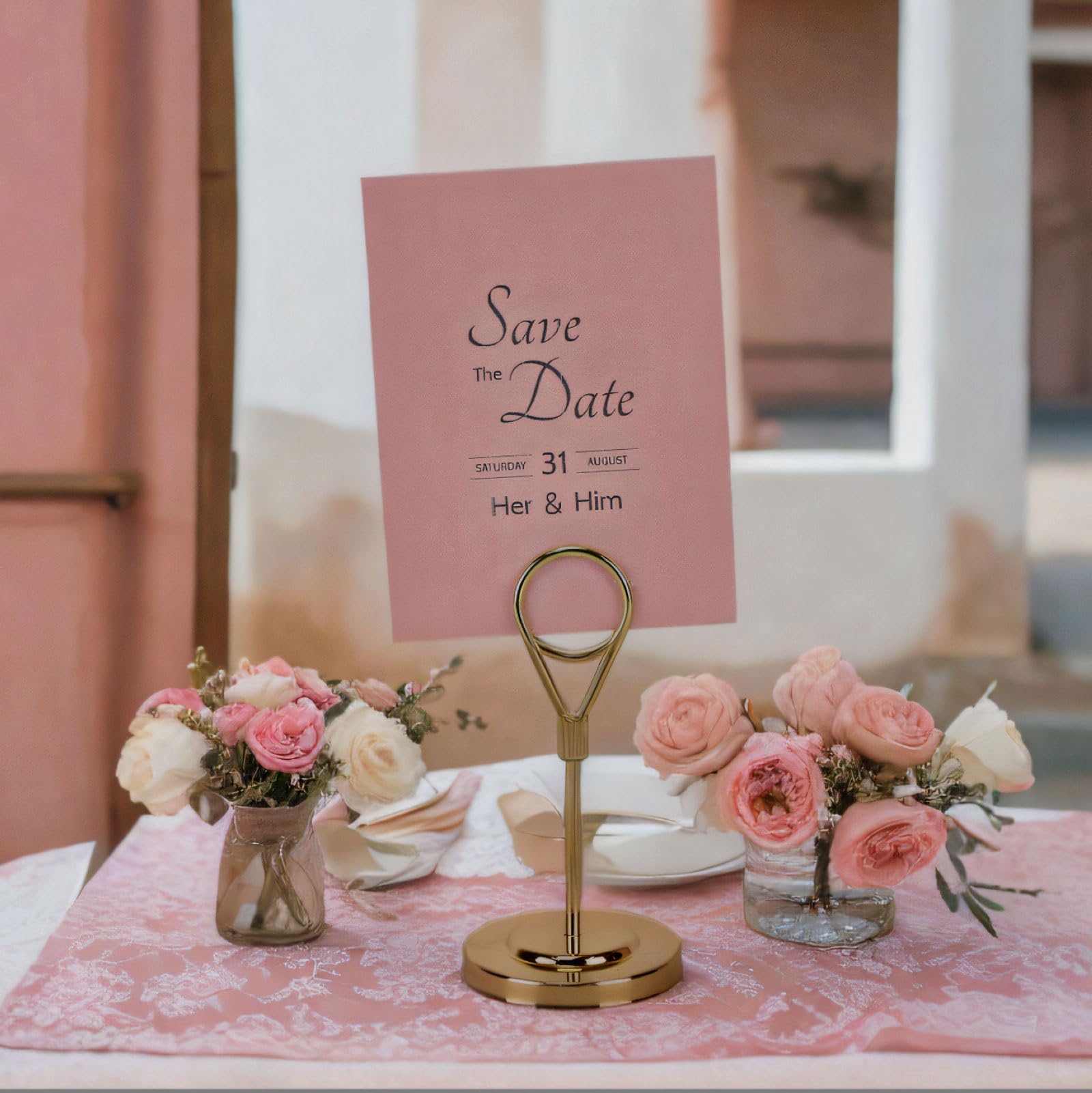 BARsics diseño dorado que realza la mesa en bodas y banquetes