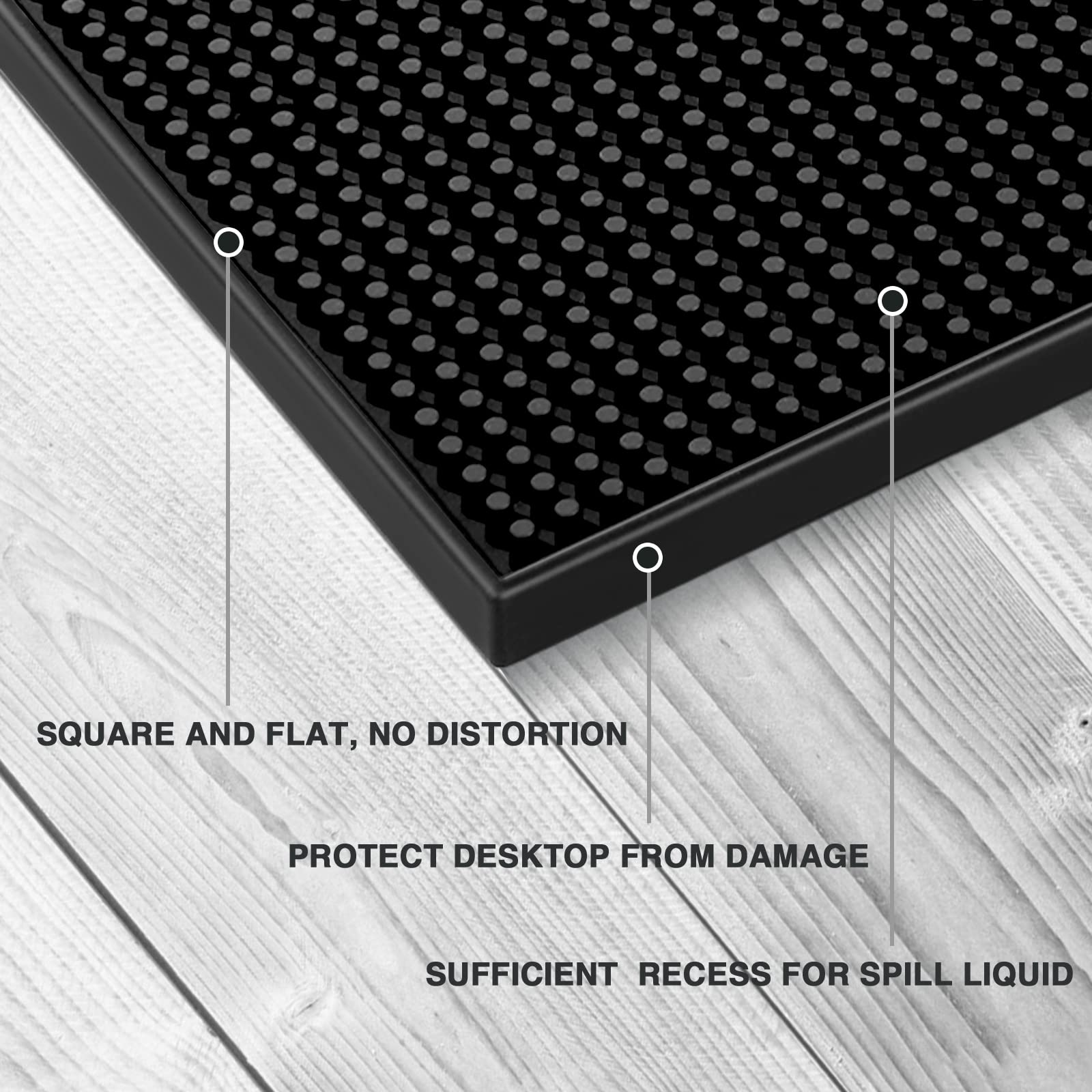 BARsics alfombrilla anti-derrame para vaso y coctelera.