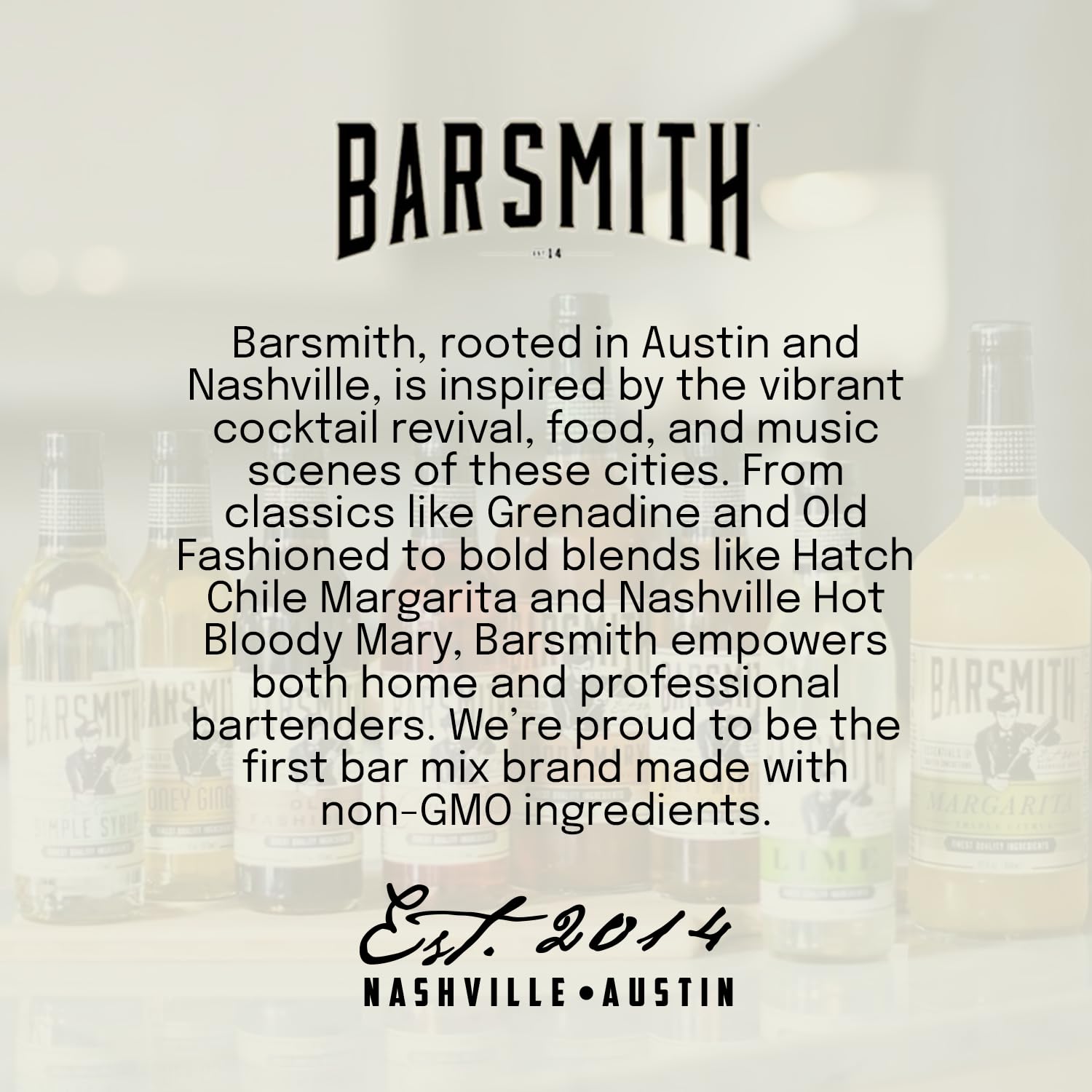 Barsmith: pack de seis botellas para reuniones y fiestas