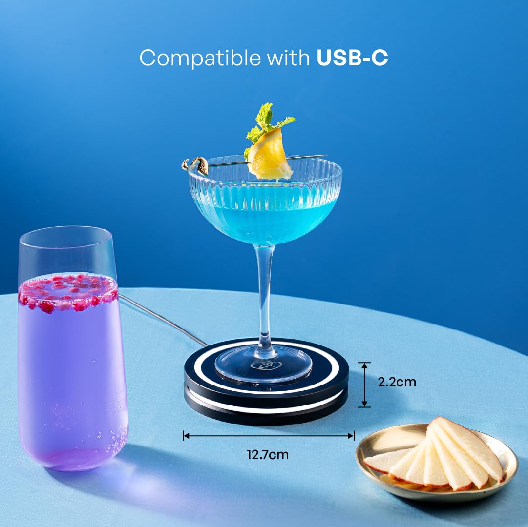 Diseño compacto Barsys Coaster 2.0 negro, ideal para superficies pequeñas.