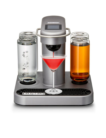 Bartesian muestra vertido de coctel balanceado, lista en segundos para reuniones
