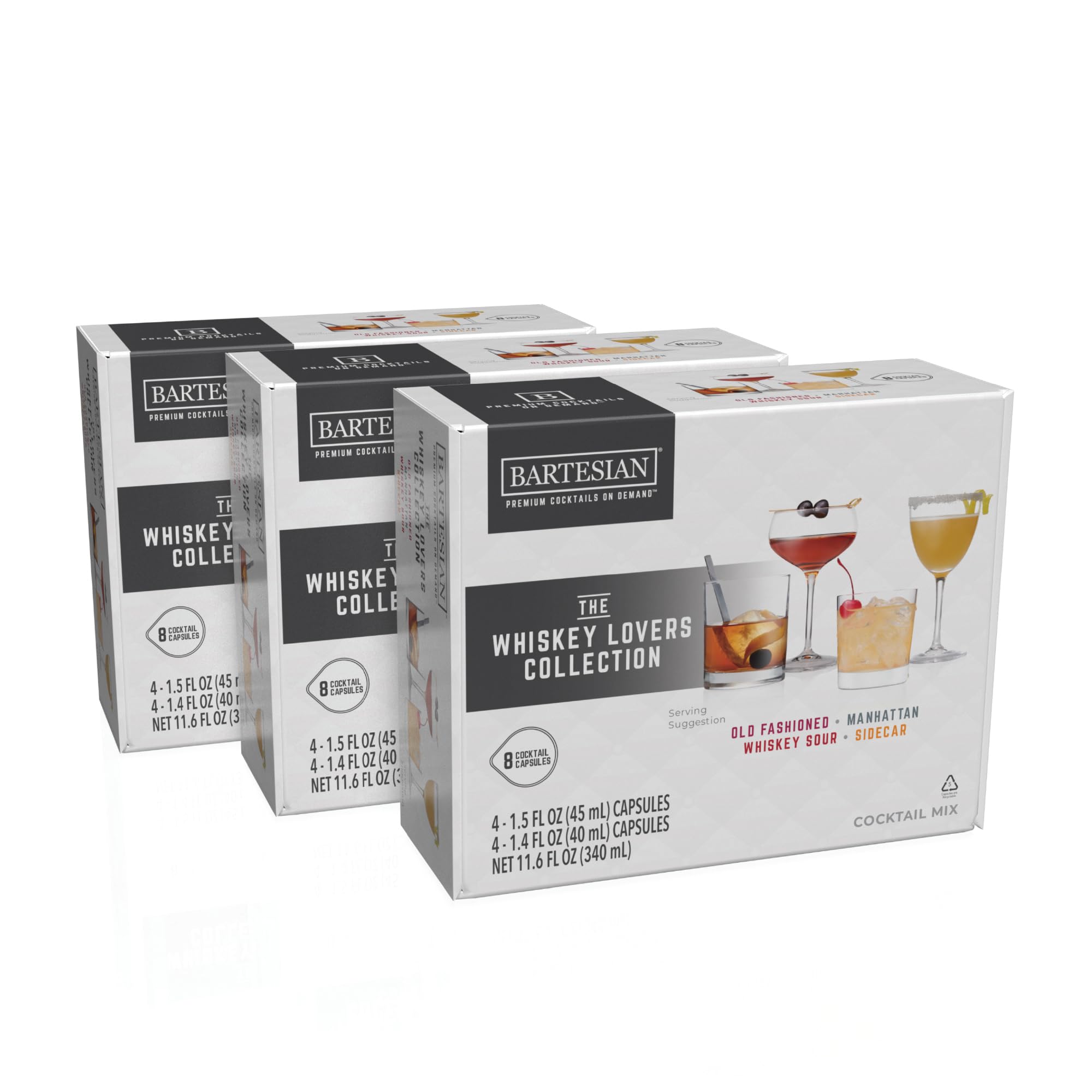 Bartesian cápsulas whisky: frascos etiquetados con frescura para cocteles consistentes en casa.