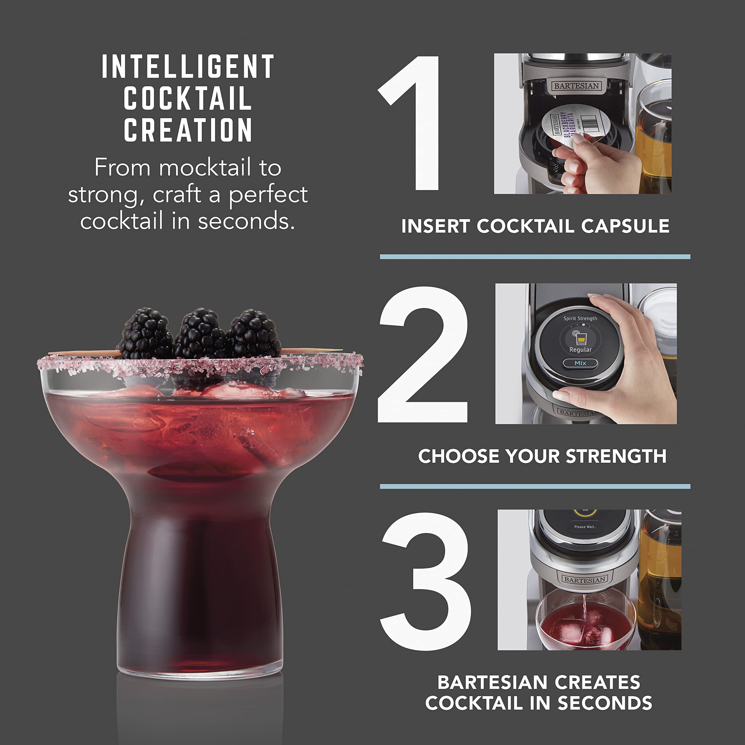 Bartesian Duet, cápsulas-cocteles-frescos, permiten bebidas frescas y sabor de alta calidad en minutos.