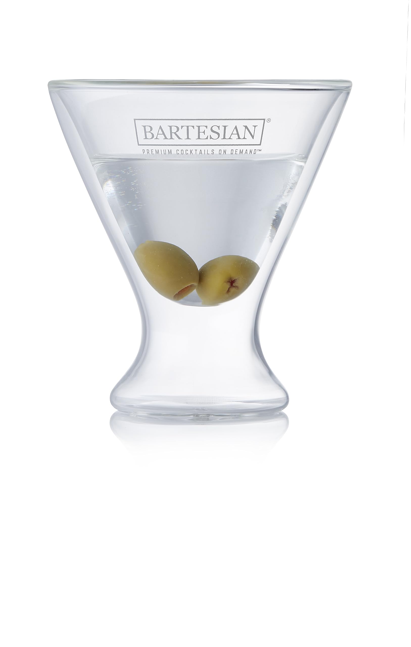 Bartesian vasos martini sin tallo con diseño moderno, ideales para degustaciones elegantes en casa