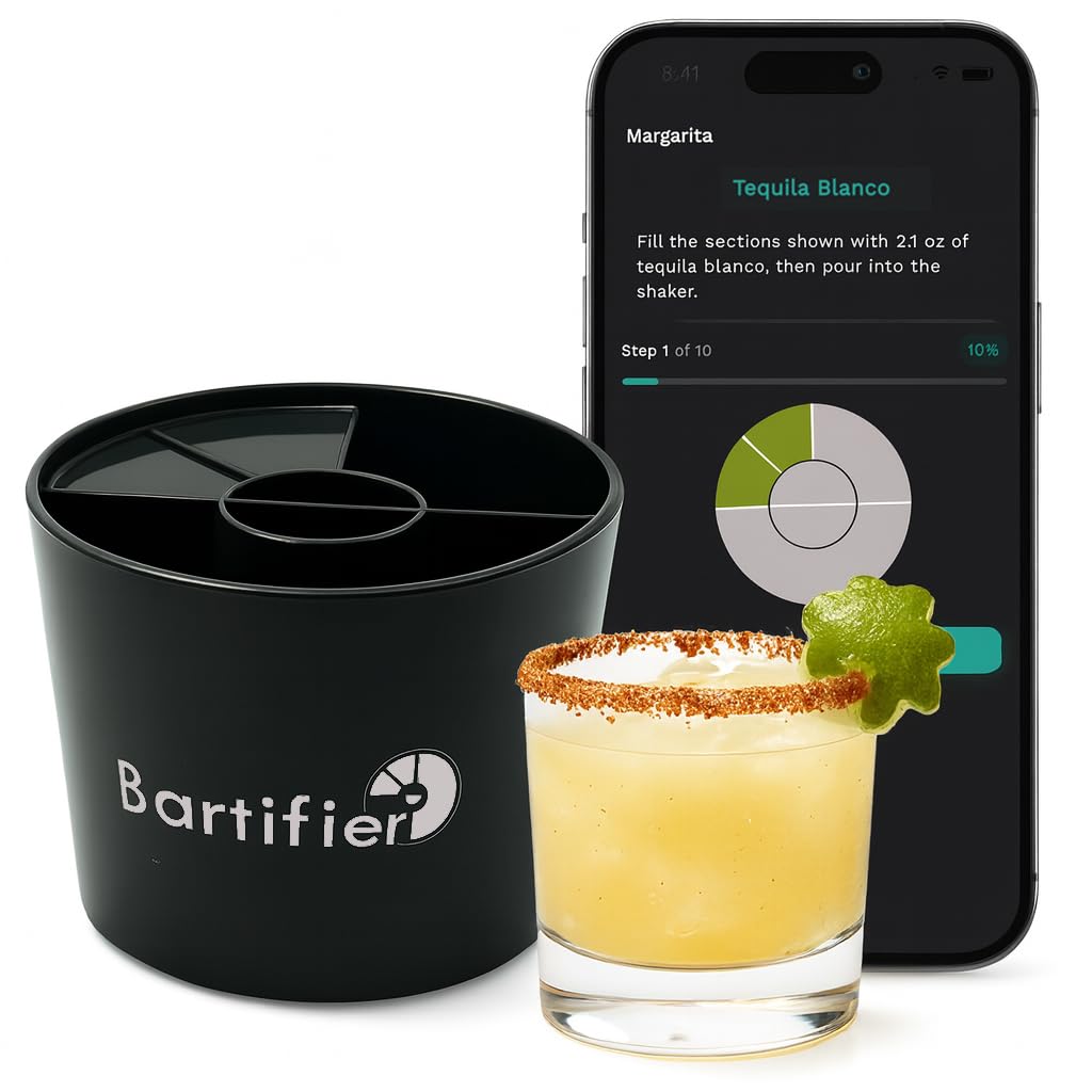Bartifier copa seccionada precisa para medir sin esfuerzo y lograr consistencia