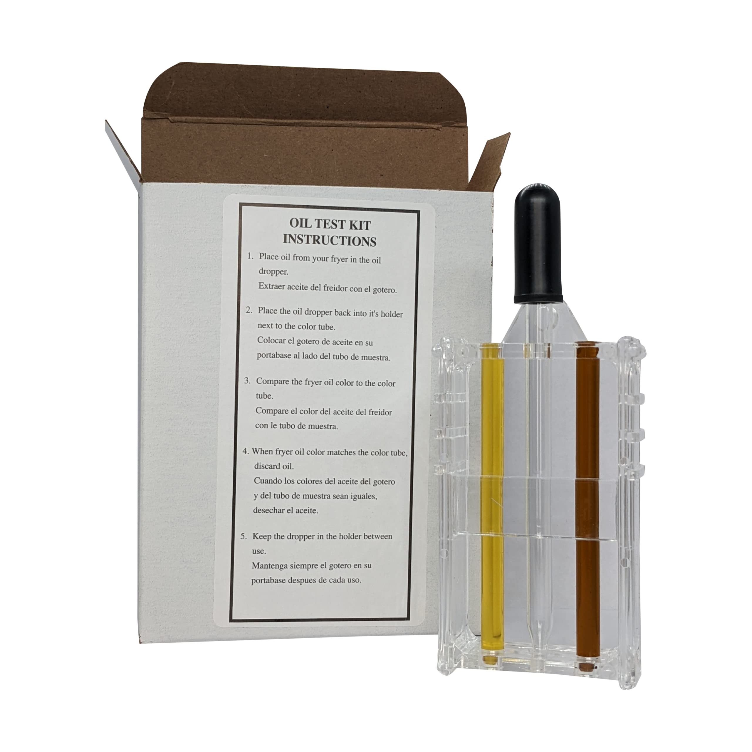 Bartovation kit de prueba visual para aceite de freír con gotero, detección rápida de contaminación.