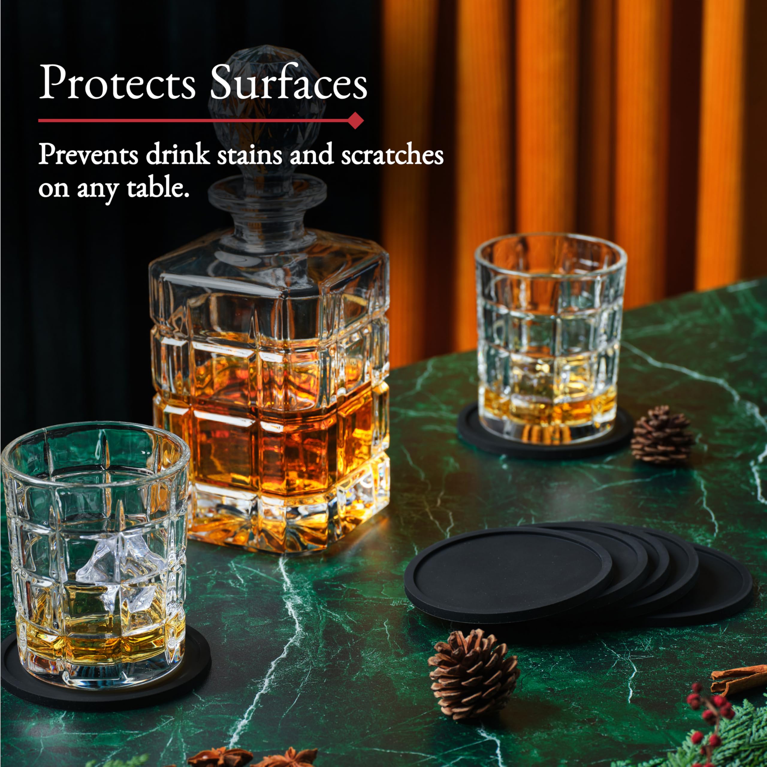 Barvivo portavasos de silicona resistente, ideal para bebidas calientes o frías en ambientes.