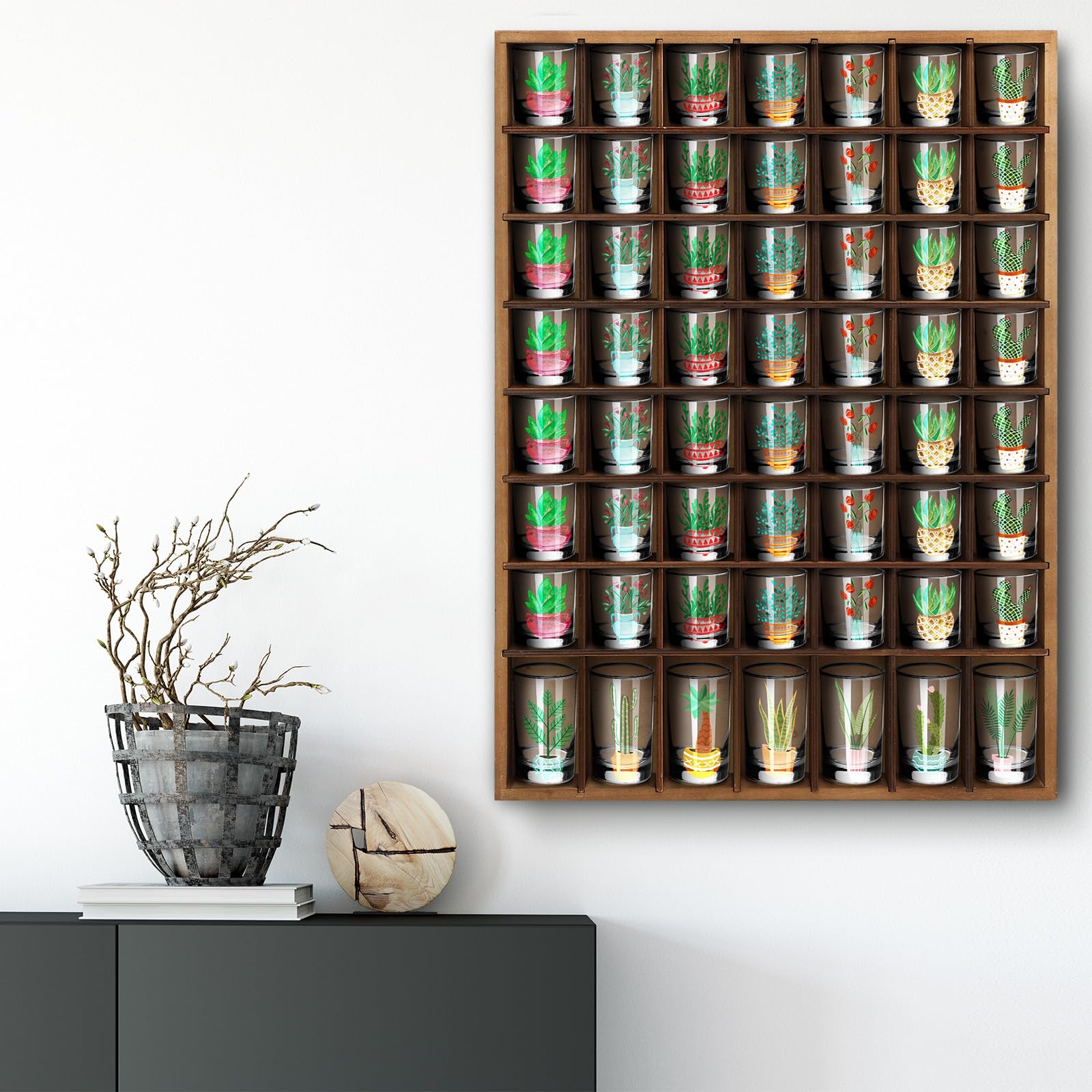 Barydat: instalación fácil en pared con clavos para exhibir chupitos