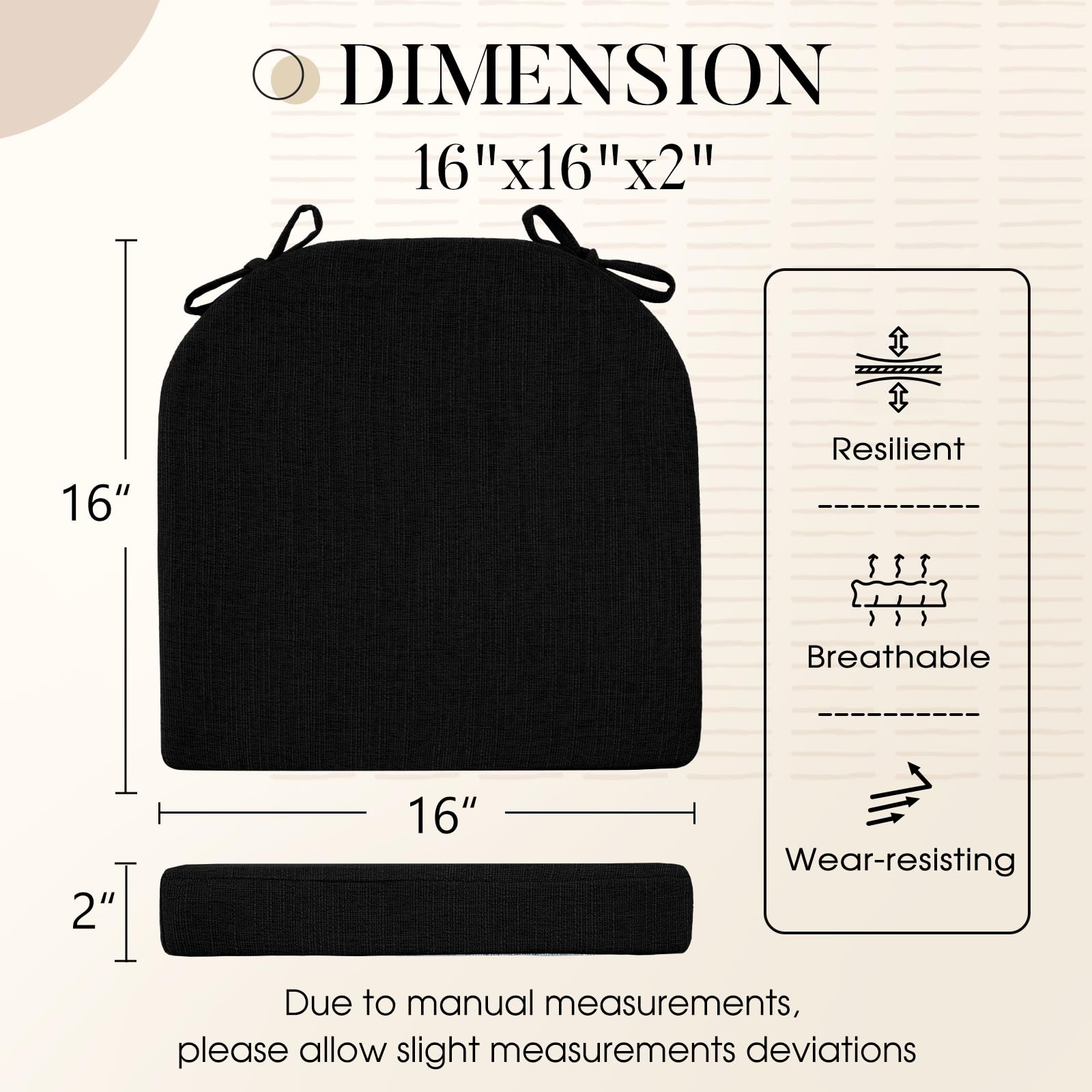 Basic Beyond: cojín de asiento con espuma de alta densidad para soporte cómodo.