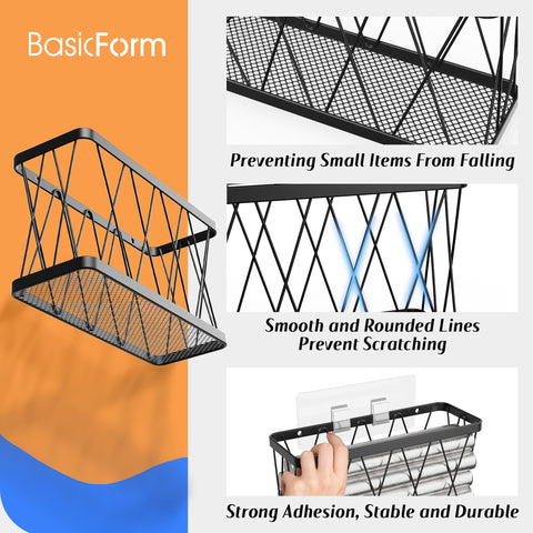 BasicForm estructura de metal resistente, ideal para uso diario en cocina y baño.