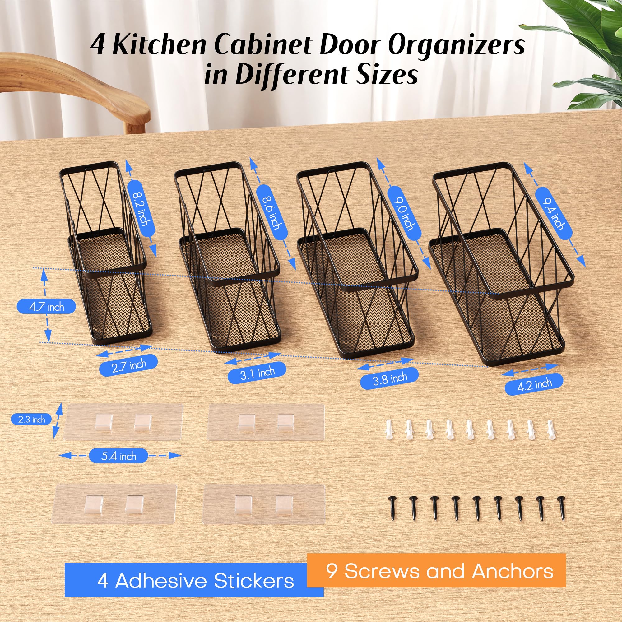 BasicForm organizador de puerta para tapas y Tupperware, acceso rápido y orden estable.
