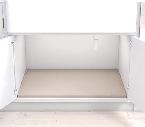 BASIN: protección de gabinete taupe, mantiene estética y evita manchas.