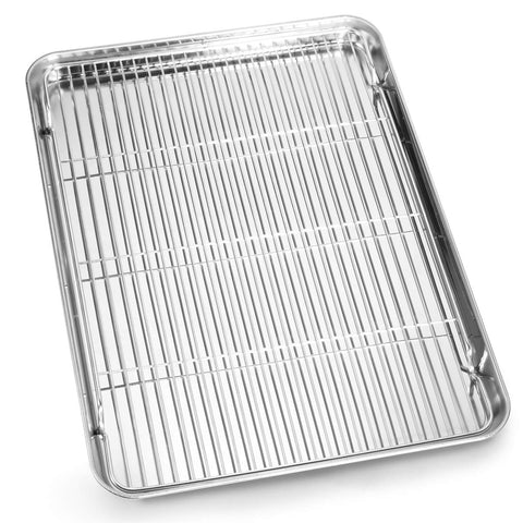 Bastwe bandeja de hornear 16x12 con borde limpio para hornear de forma uniforme.