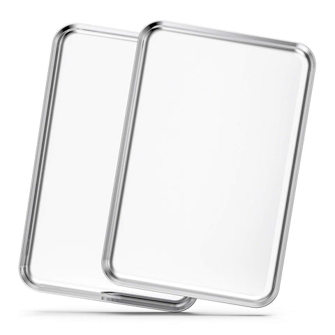 Bastwe bandejas horno de acero inoxidable 20 pulgadas, ideales para hornear galletas y pasteles de manera uniforme.