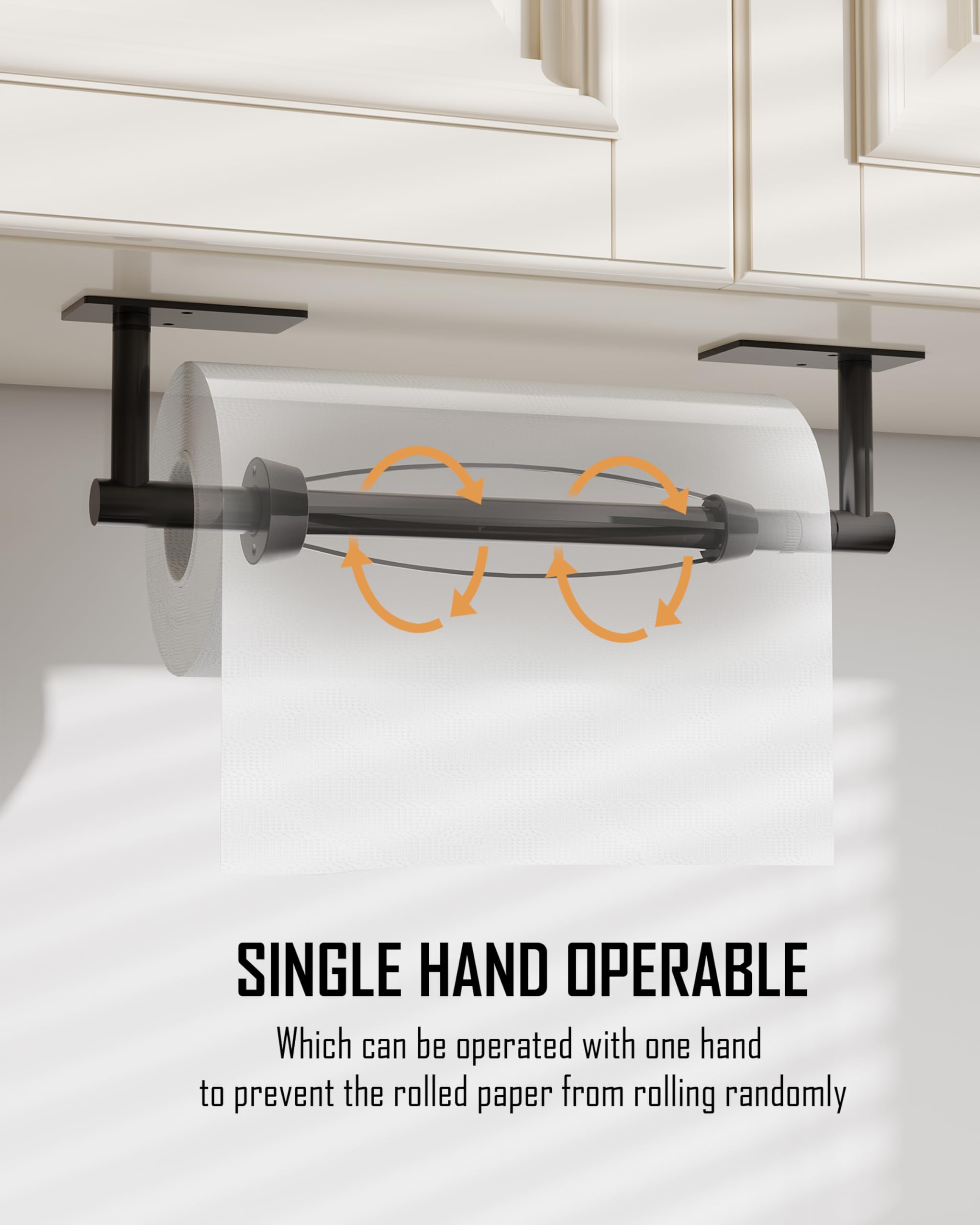 BATHDANCE porta-rollos en pared, diseño estable para cocina y baño