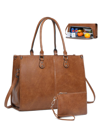Bolso BAVERGE de cuero PU, exterior elegante para trabajo.