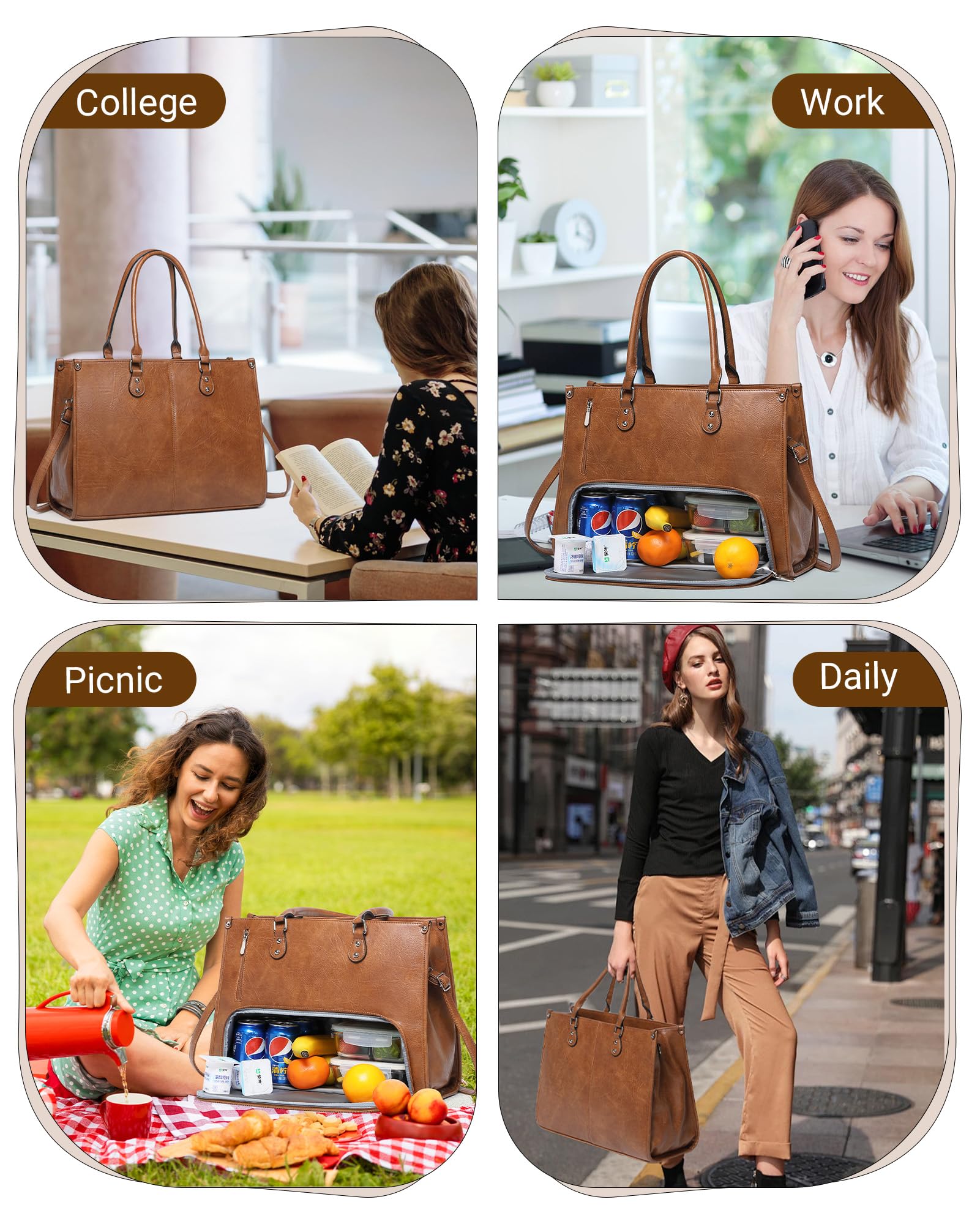 BAVERGE Tote: asas reforzadas para transporte cómodo.