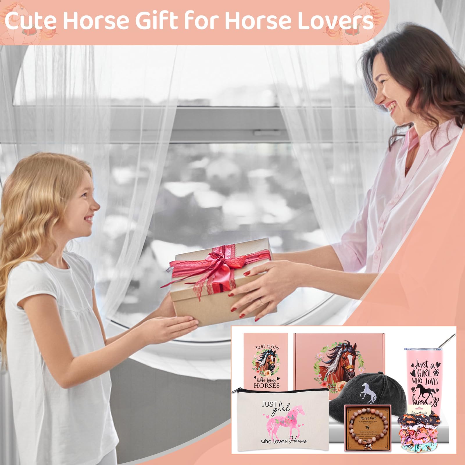 Bayelove caja regalo caballo, presentación lista para regalo.
