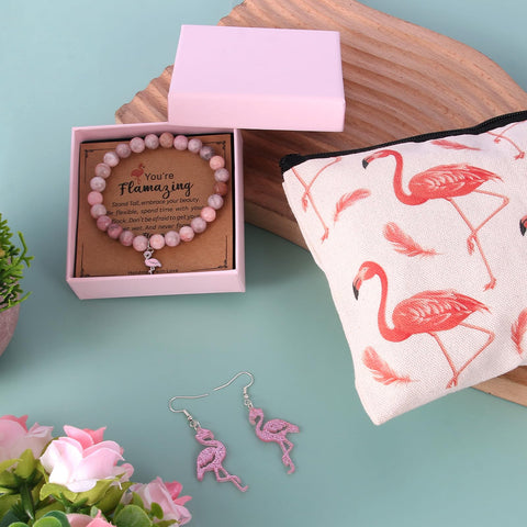 Bayelove cuaderno Flamingo: notas y listas con diseño floral