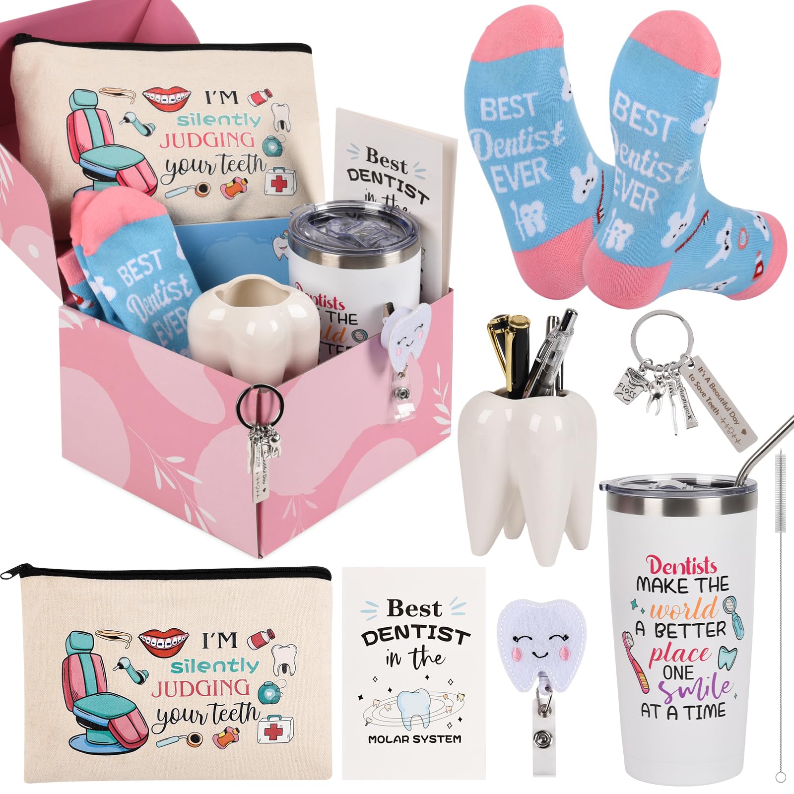 Bayelove taza térmica dentista, ideal para café caliente durante el turno.