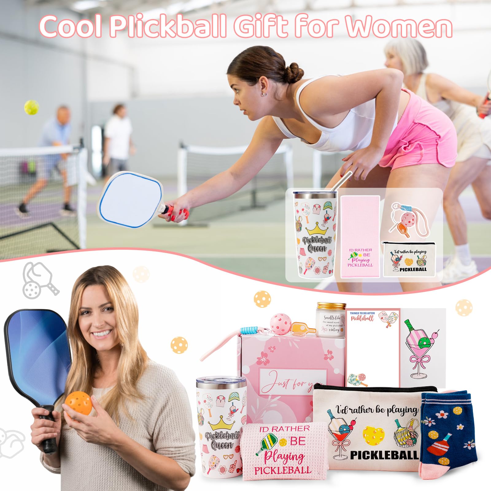 Bayelove vela regalo temática pickleball para momentos de relajación