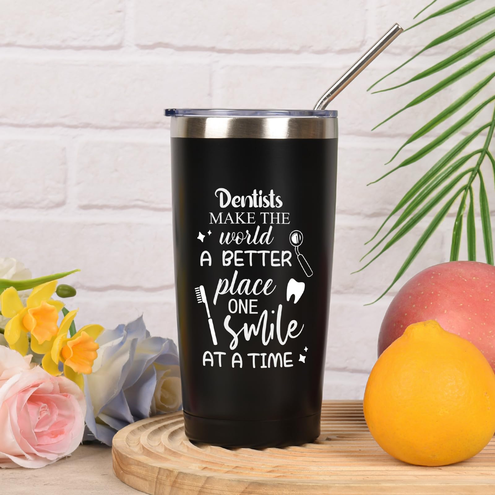 Bayelove porta-pluma dentista, organizador de escritorio para bolígrafos.