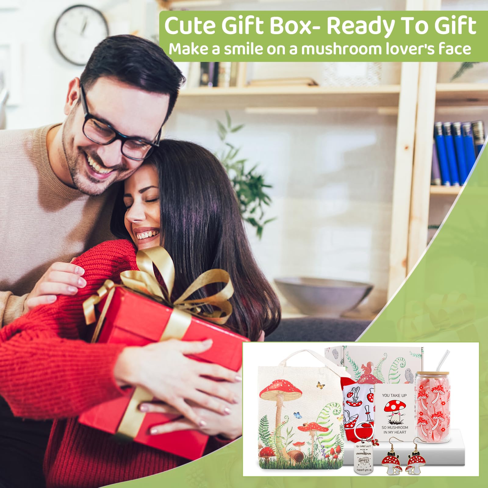 Bayelove hongo caja regalo, empaque especial para sorprender.