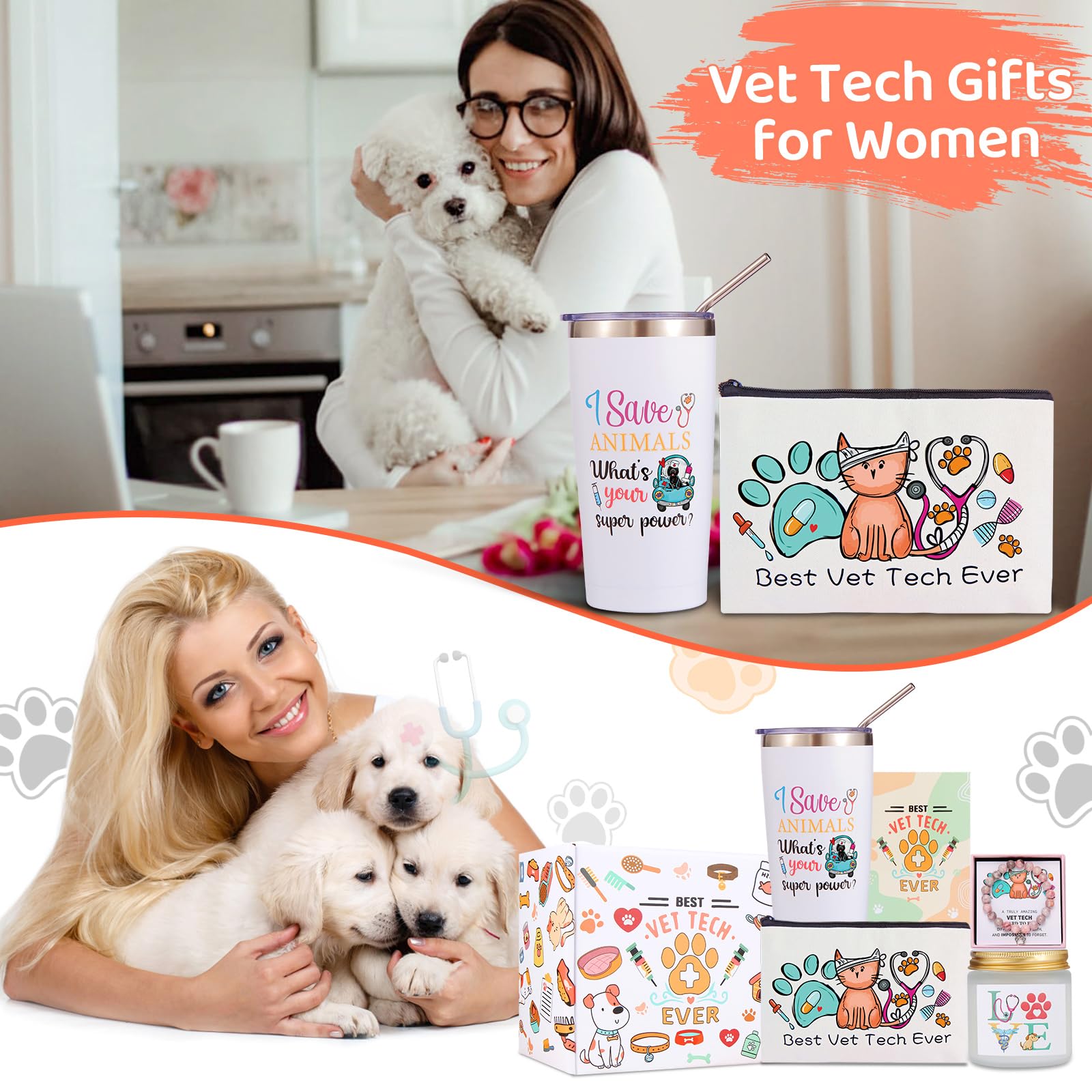 Bayelove tarjeta regalo y caja regalo veterinaria: presentación lista para agradecer