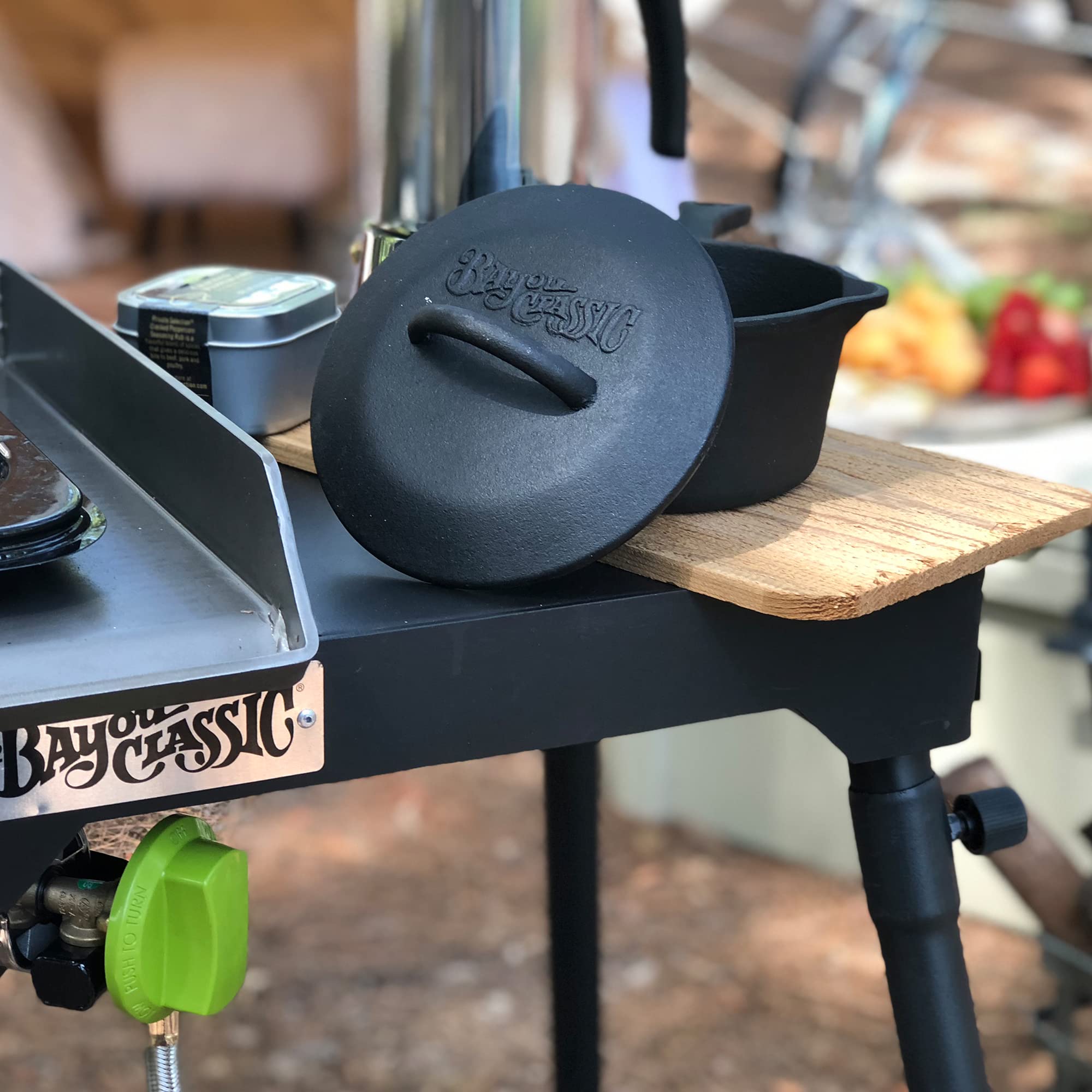 Bayou Classic 7441 cazo compacto para cocinar porciones pequeñas.